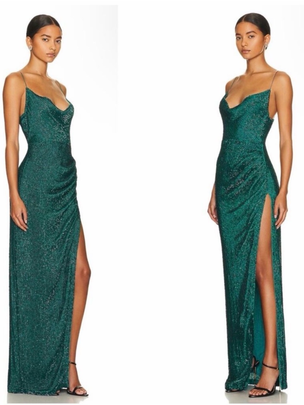 NWT Retrofete Katya Sequin Dress | Green | XS - Picture 2 of 9